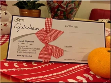 Bild von Gutschein für Hotel und Restaurant CHF 250.-