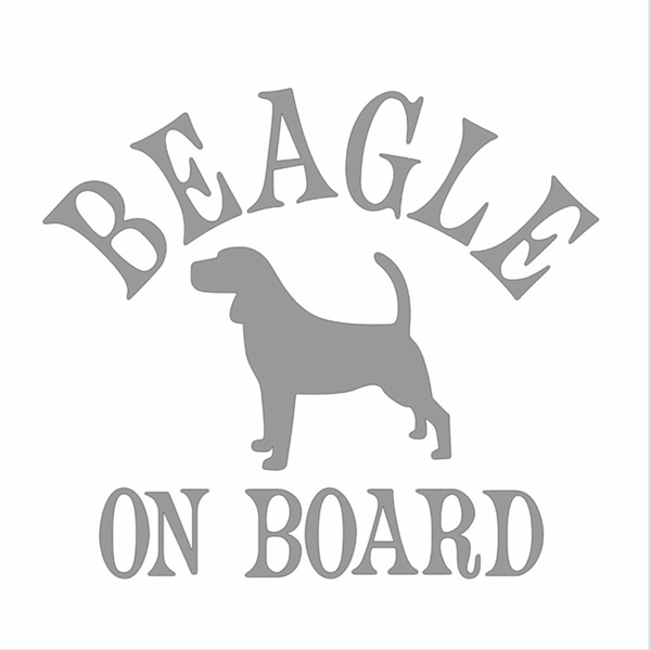 Bild von Aufkleber Beagle on board