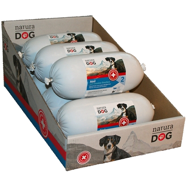 Bild von Hunde Wurst mit Rind mit Gemüsebrocken, 7 x 850g