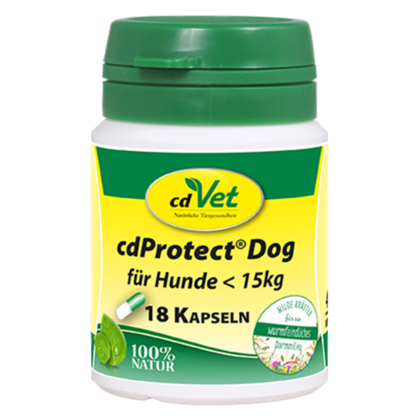 Bild von cdProtect® Dog < 15kg. 18 Kapseln